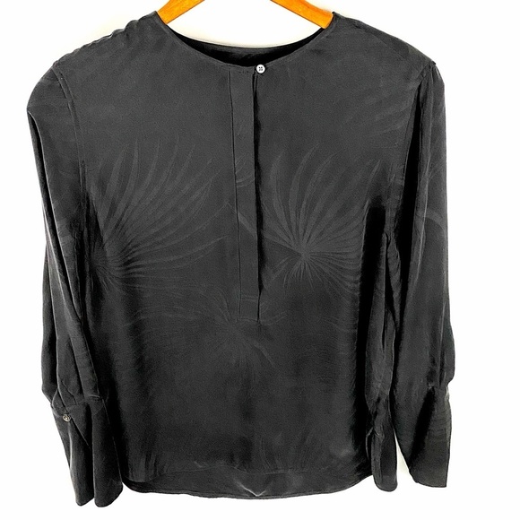 EQUIPMENT Jacquard Silk Bell Sleeve Blouse - Picture 7 of 12